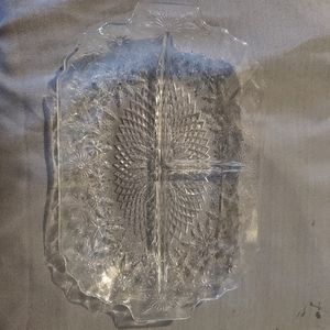 **vintage**  Indiana Glass Pineapple and Floral Pattern